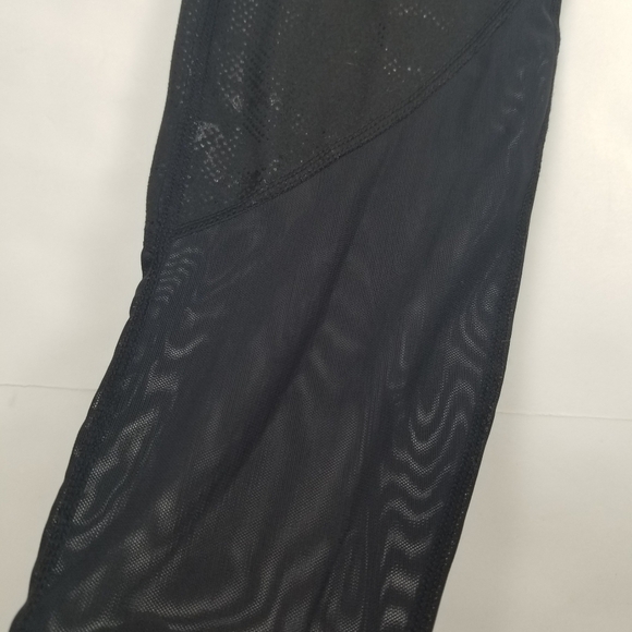 Fabletics Mesh Animal Print Leggings Sz S Black - Picture 3 of 8
